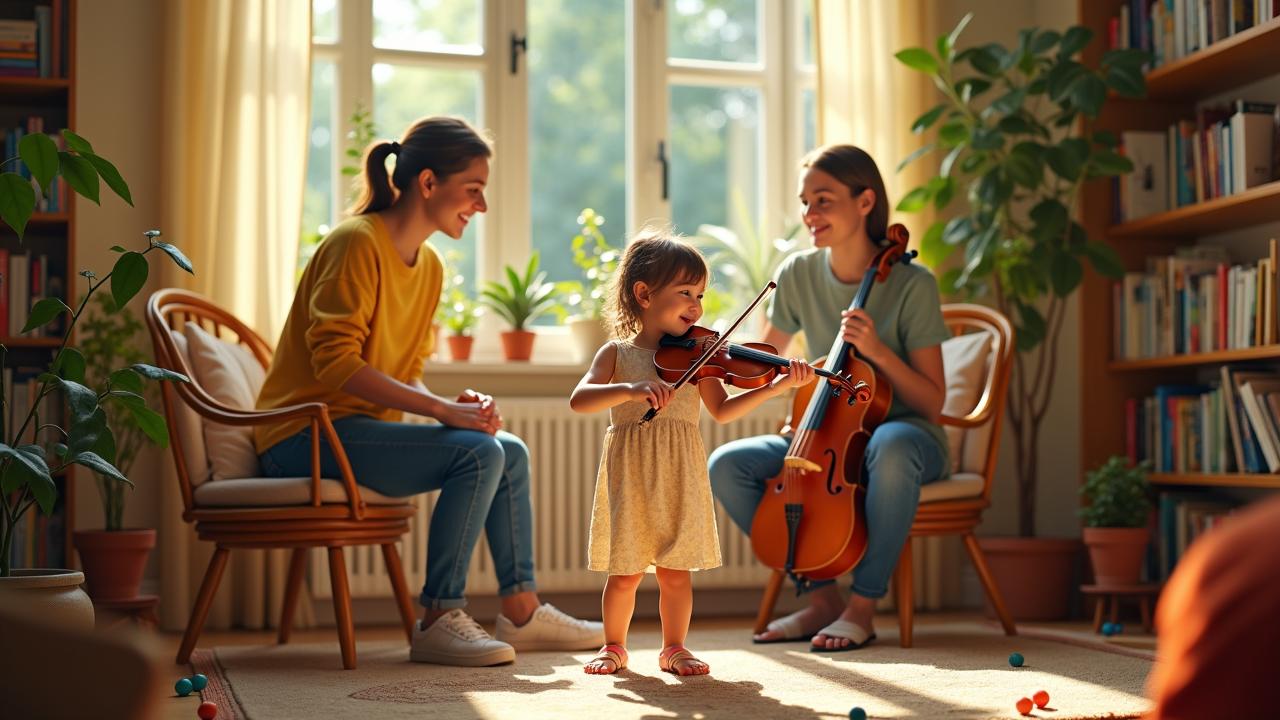 Музыка стимулирует развитие мозга ребенка. Узнайте, как музыка влияет на когнитивные навыки и эмоциональное состояние детей.