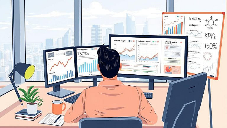Оцените эффективность digital маркетинга с помощью KPI, аналитики и инструментов отслеживания. Узнайте, как оптимизировать стратегии для достижения целей.